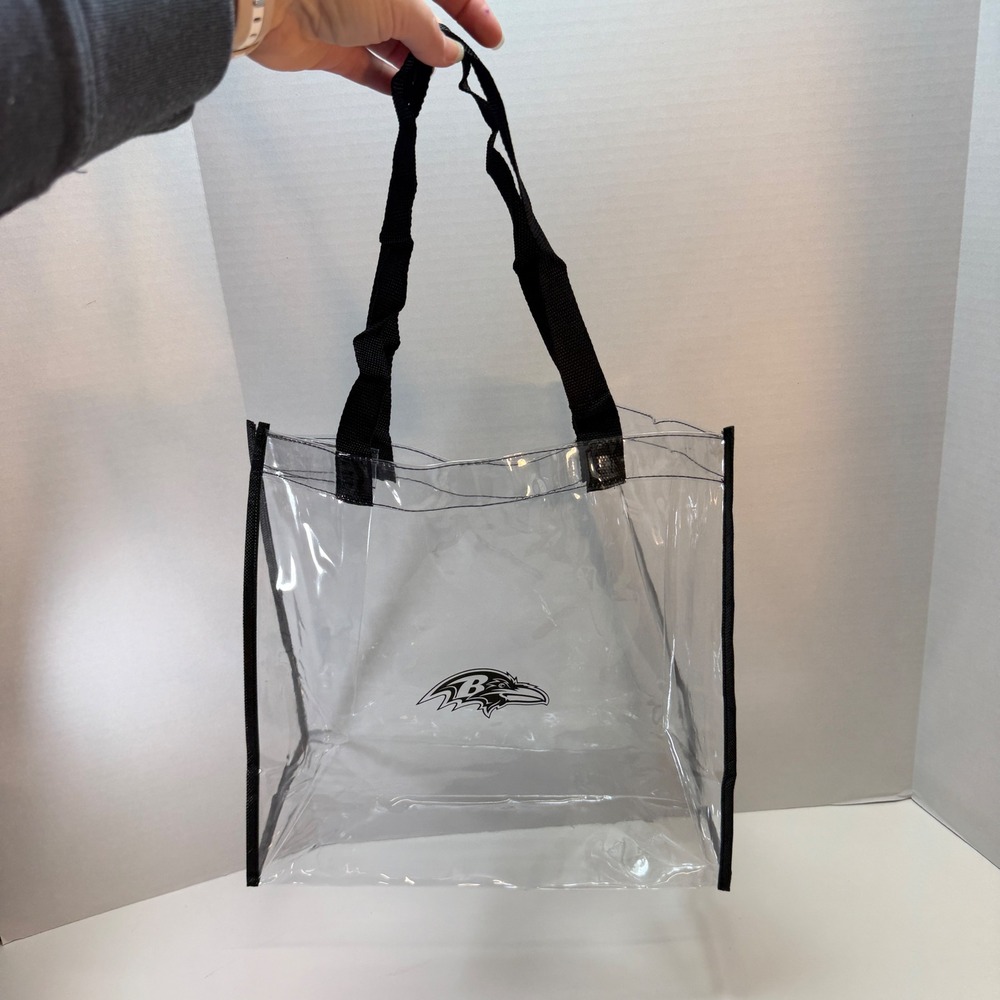 Baltimore Ravens Tote Bag Clear Stadium Approved Innovation Line PVC
